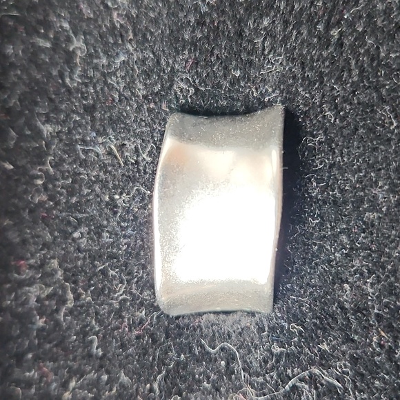 Silver Wide Band Ring - Picture 3 of 4
